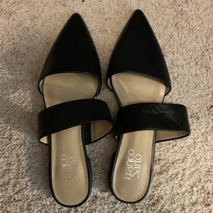 Black Franco Sarto Slides